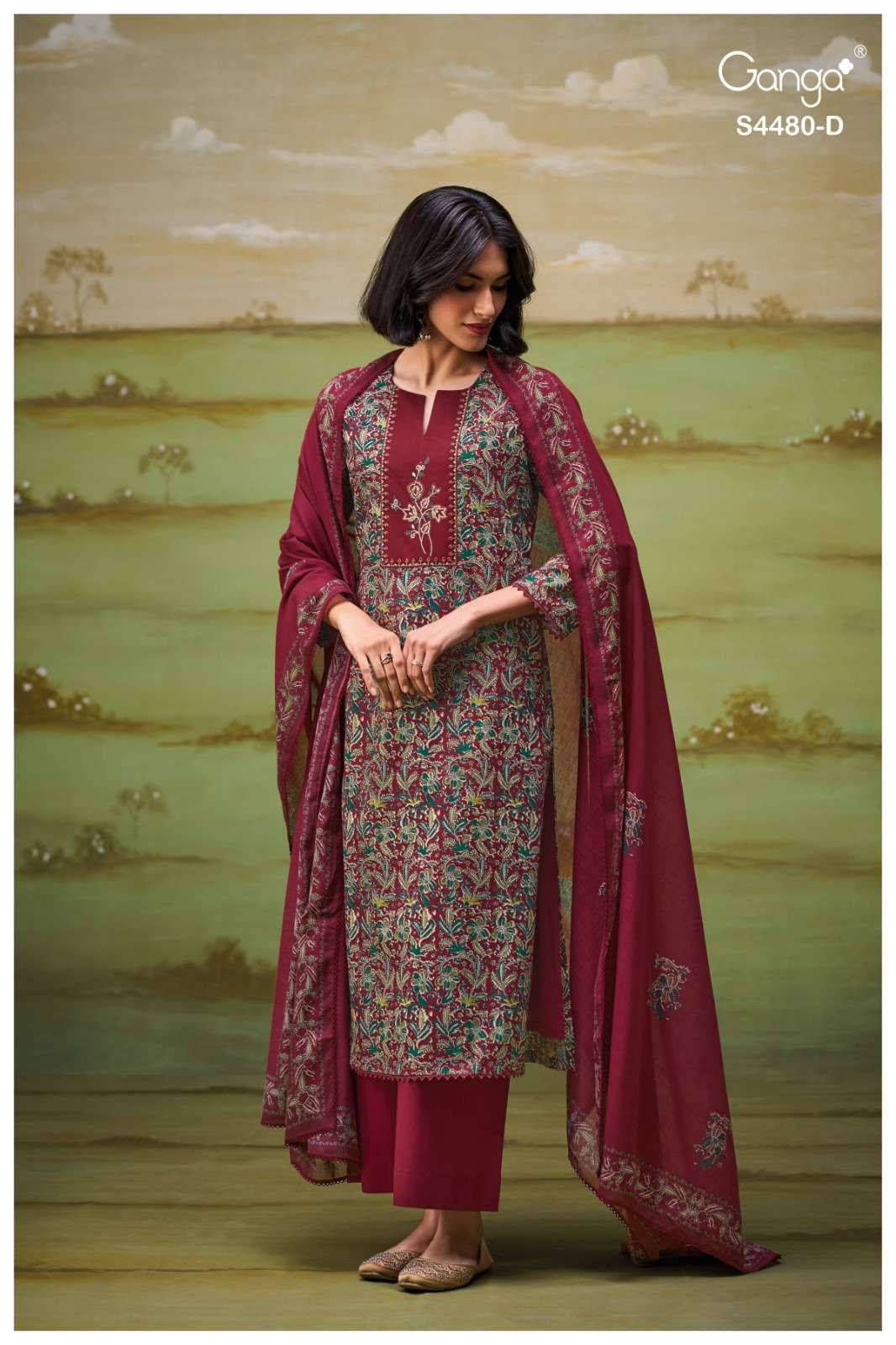 KENZA 4480 Series By GANGA FASHION Stylish Beautiful Colourful Cotton Dresses At Wholesale Price